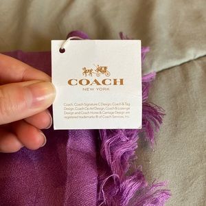 Purple coach scarf